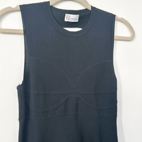 Redvalentino Black Open Back Sleeveless Dress S - Picture 4 of 11